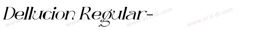 Dellucion Regular字体转换